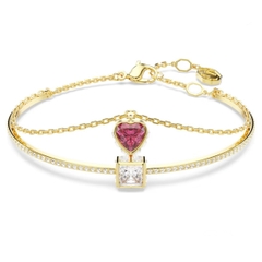 SWAROVSKI Chroma bangle (Heart, Red, Gold-tone plated) - Vòng/lắc tay pha lê hình tim - SWAROVSKI - JEWELRY