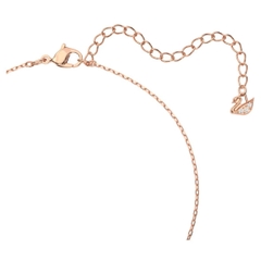 SWAROVSKI Una necklace (Clover, Pink, Rose gold-tone plated) - Dây cổ, dây chuyền pha lê hồng - JEWELRY NECKLACE