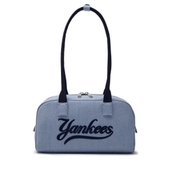 Túi MLB Varsity Cursive Denim Shoulder Bag Yankees Blue - Túi xách, đeo vai màu xanh