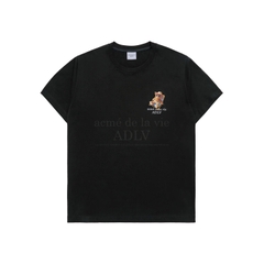 ÁO ADLV BEACH BEAR SHORT SLEEVE T-SHIRT BLACK - Áo thun cổ tròn tay lỡ màu đen