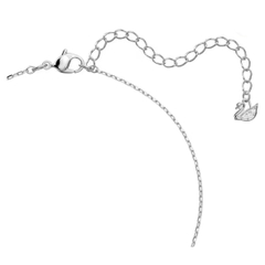 SWAROVSKI Una set (Round cut, Blue, Rhodium plated) - EARRINGS & NECKLACE - Khuyên tai + dây cổ, pha lê xanh chuyển động - JEWELRY