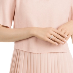 SWAROVSKI Infinity ring (Round cut, White, Rhodium plated) - RINGS - Nhẫn hình vô cực, pha lê trắng - JEWELRY