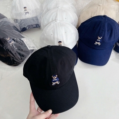 SPAO BEAR BALL CAP BLACK - Mũ lưỡi trai, nón kết màu đen