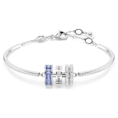SWAROVSKI Connexus bracelet (Mixed cuts, `Love is around`, Blue, Rhodium) - Vòng, lắc tay, vòng tròn đính pha lê xanh, trắng - JEWELRY BRACELET