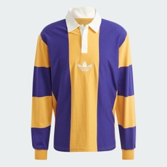 ÁO ADIDAS POLO LONG SLEEVE / SWEATSHIRT - PURPLE YELLOW - ÁO CÓ CỔ TAY DÀI SỌC TÍM VÀNG