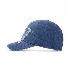 MLB Denim Coopers Unstructured Ball Cap New York Yankees NY INDIGO - Mũ lưỡi trai, nón kết màu xanh