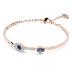 SWAROVSKI Symbolica bangle (Evil eye, Blue, Mixed metal finish) - Vòng/lắc tay hình biểu tượng mắt - JEWELRY BRACELET