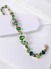 SWAROVSKI Gema bracelet (Mixed cuts, Green, Gold-tone plated) - Vòng/lắc tay SWAROVSKI - JEWELRY