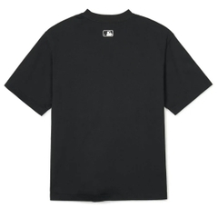 Áo MLB New York Yankees NY Basic Black T-Shirt - Áo thun cổ tròn tay lỡ màu đen, chữ NY