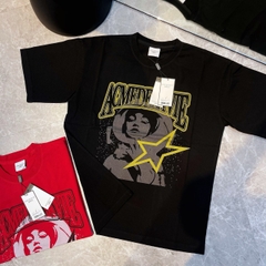 ÁO ADLV AE LOGO ASTRONAUT ARTWORK SHORT SLEEVE T-SHIRT BLACK - ÁO THUN MÀU ĐEN PHI HÀNH GIA