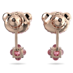 SWAROVSKI Teddy earring jackets (Bear, Pink, Rose gold-tone plated) - Khuyên tai gấu hồng - SWAROVSKI - JEWELRY