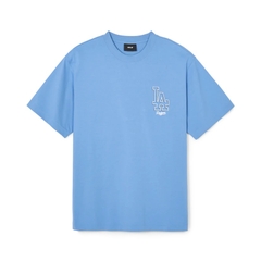 ÁO MLB Basic Mega Logo Short Sleeve BLUE T-Shirt LA