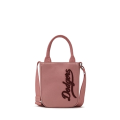Túi MLB Varsity Cursive Denim Mini Cross Bag LA Dodgers Pink - Túi đeo chéo màu hồng, có quai xách