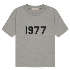 Áo Fear Of God Essentials 1977 Dark Oatmeal Tee - Áo thun cổ tròn tay lỡ màu xám tối