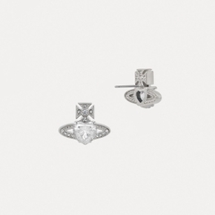 CHÍNH HÃNG - VIVIENNE WESTWOOD Ariella Earrings - Khuyên, hoa tai đính đá pha lê hình trái tim - JEWELRY