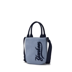 Túi MLB Varsity Cursive Denim Mini Cross Bag Yankees Blue - Túi đeo chéo màu xanh, có quai xách
