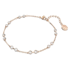 SWAROVSKI Remix Collection strand (Round cut, White, Rose gold-tone plated) - Vòng, lắc tay pha lê trắng - JEWELRY BRACELET