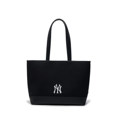 TÚI MLB Varsity Jacquard Large Shopper TOTE Bag New York Yankees BLACK