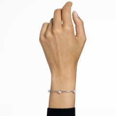 SWAROVSKI Constella bangle (Round cut, White, Rhodium plated) - Vòng, lắc tay pha lê trắng - JEWELRY BRACELET