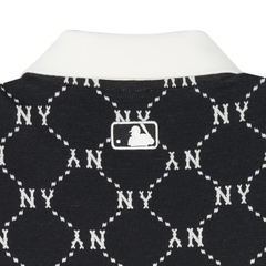 Váy MLB Women's Diamond Monogram New York Yankees DRESS POLO BLACK