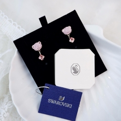 SWAROVSKI Teddy earring jackets (Bear, Pink, Rose gold-tone plated) - Khuyên tai gấu hồng - SWAROVSKI - JEWELRY