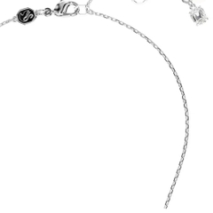 SWAROVSKI Hyperbola set (Crystal pearl, Heart, White, Rhodium plated) - EARRINGS & NECKLACE - Khuyên tai + dây cổ, ngọc trai pha lê trắng - JEWELRY