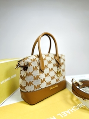 Túi MK Michael Kors Hyde Small Satchel Brown Bag
