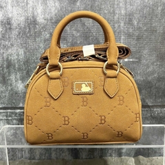 MLB DIA MONOGRAM B BOSTON CROSS BAG BROWN - Túi đeo chéo, quai xách, màu nâu