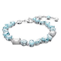 SWAROVSKI Gema bracelet (Mixed cuts, Blue, Rhodium plated) - Vòng/lắc tay SWAROVSKI - JEWELRY
