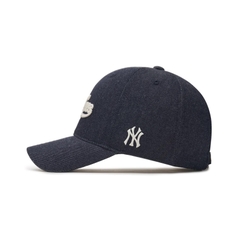 Mũ MLB Culsive Lettering Denim Unstructured Ball Cap New York Yankees NAVY DENIM