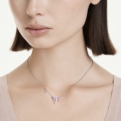 CHÍNH HÃNG - SWAROVSKI x Ariana pendant (Capsule, Mixed cuts, Dragonfly, Multicolored, Rhodium plated) - Dây cổ / chuyền, pha lê cánh chuồn chuồn - JEWELRY NECKLACE