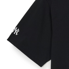 MLB Basic Street Logo Overfit Short Sleeve T-Shirt Boston Red Sox BLACK - Áo thun cổ tròn tay lỡ màu đen