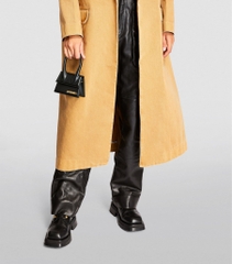 Túi JACQUEMUS Mini Leather Le Chiquito Black (size 12cm)