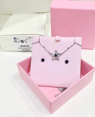 SWAROVSKI Stella set (Mixed cuts, Star, Blue, Rhodium plated) - EARRINGS & NECKLACE - Khuyên tai + dây cổ hình sao - SWAROVSKI - JEWELRY