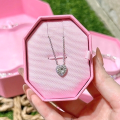 CHÍNH HÃNG - SWAROVSKI x Ariana Grande pendant (Mixed cuts, Heart, White, Rhodium plated) - Dây cổ, chuyền, pha lê trắng, trái tim - JEWELRY NECKLACE