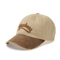 Mũ MLB Varsity Vintage Cultive Color Scheme Unstructured Ball Cap Yankees Pink, Brown, Beige - Mũ lưỡi trai, nón kết phối màu nâu, be