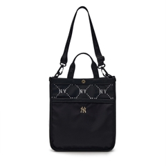 MLB Dia Monogram School Bag Set (backpack + tote cross bag) NY NEWYORK Black - Bộ gồm 2 món (Balo + Túi) màu đen