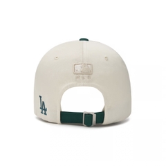 Mũ MLB Lettering color scheme unstructured ball cap Dodgers Los Angeles Green - Mũ lưỡi trai, nón kết phối màu xanh lá