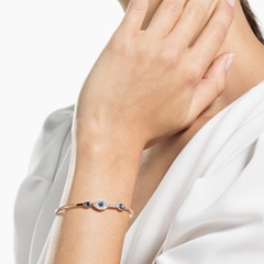 SWAROVSKI Symbolica bangle (Evil eye, Blue, Mixed metal finish) - Vòng/lắc tay hình biểu tượng mắt - JEWELRY BRACELET