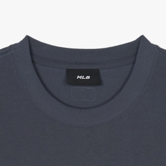 Áo MLB Street Lettering Overfit T-shirt NY Newyork Grey - Áo thun cổ tròn tay lỡ màu xám