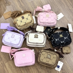 TÚI MLB MONOGRAM CROSS BAG BROWN/CREAM/PINK/BLACK/LAVENDER - TÚI ĐEO CHÉO DÁNG VUÔNG MÀU NÂU/KEM/HỒNG/ĐEN/TÍM