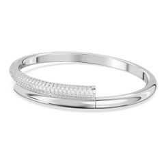 SWAROVSKI Dextera bangle (Magnetic closure, White, Rhodium plated) - Vòng/lắc tay pha lê trắng - JEWELRY BRACELET