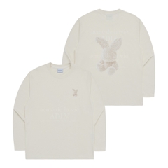 ÁO THUN ADLV FUZZY RABBIT LONGSLEEVE WHITE TRẮNG