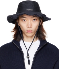 MŨ JACQUEMUS LE BOB ARTICHAUT OFF WHITE - LES CLASSIQUES - BUCKET HAT - MŨ VÀNH TRÒN MÀU TRẮNG KEM