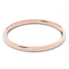 SWAROVSKI Stone bangle (Pink, Rose gold-tone finish) - Size S Oval 5.4x4.8cm - Vòng/lắc tay đá pha lê hồng - SWAROVSKI - JEWELRY