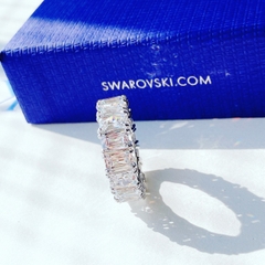 SWAROVSKI Vittore ring (Rectangular cut, White, Rhodium plated) - RINGS - Nhẫn kiểu đá pha lê - SWAROVSKI JEWELRY