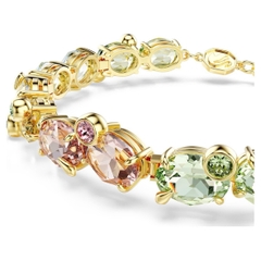 SWAROVSKI Gema Tennis bracelet (Mixed cuts, Multicolored, Gold-tone plated) - Vòng, lắc tay, đính đá pha lê đa màu - JEWELRY BRACELET