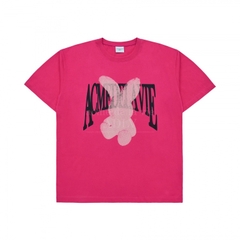 ÁO ADLV HAFTONE DOT FUZZY RABBIT PINK T-SHIRT - ÁO THUN THỎ HỒNG