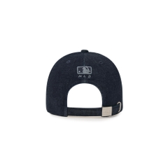 MŨ MLB BASIC MEGALOGO DENIM 5PANEL BALL CAP NEW YORK YANKEES NY DARK BLUE - MŨ LƯỠI TRAI, NÓN KẾT MÀU XANH ĐẬM