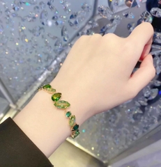 SWAROVSKI Gema bracelet (Mixed cuts, Green, Gold-tone plated) - Vòng/lắc tay SWAROVSKI - JEWELRY